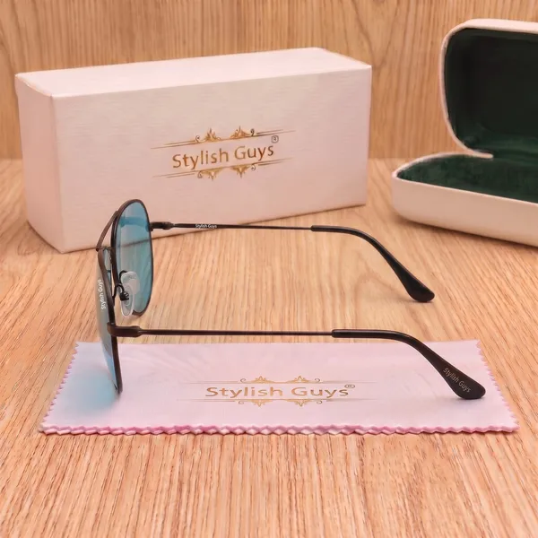 Sunglasses_For_Men_With_Blue_Candy_Glass_Black_Frame_3026_Aviator_Sunglass_By_Sunglasses_Deal_Blue_Candy_Black