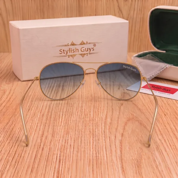 Sunglasses_For_Men_With_Blue_Shade_Glass_Golden_Frame_3026_Aviator_Sunglass_By_Sunglasses_Deal_Blue_Shade_Golden
