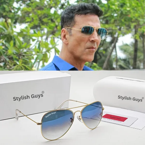 Sunglasses_For_Men_With_Blue_Shade_Glass_Golden_Frame_3026_Aviator_Sunglass_By_Sunglasses_Deal_Blue_Shade_Golden