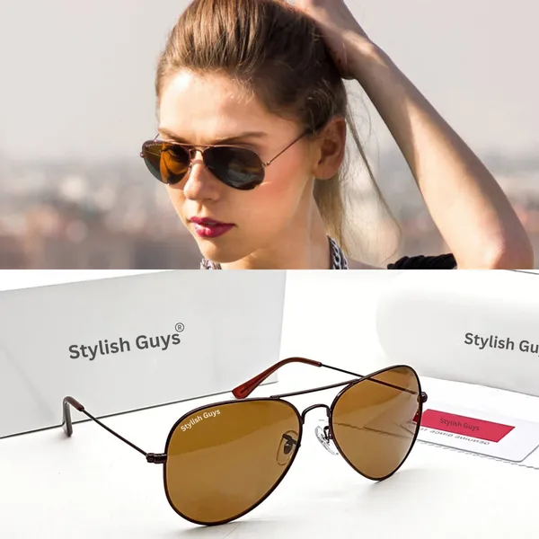 Sunglasses_For_Men_With_Brown_Glass_Brown_Frame_3026_Aviator_Sunglass_By_Sunglasses_Deal_Brown_Brown