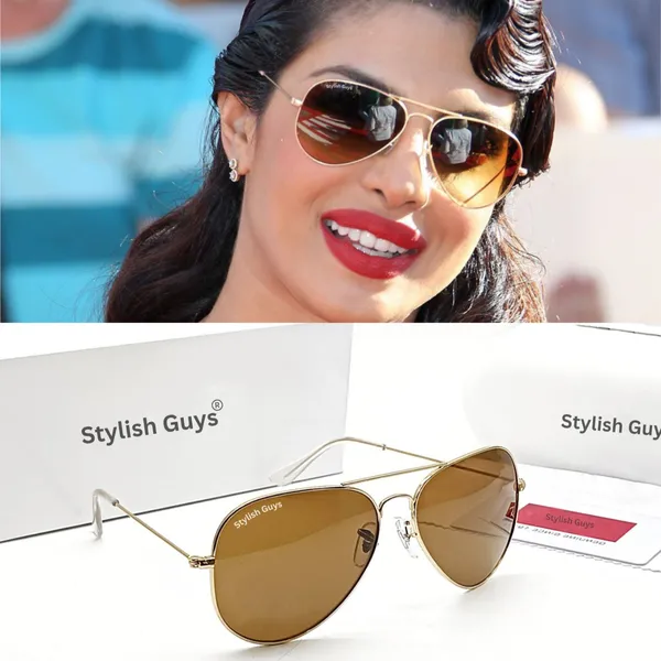 Sunglasses_For_Men_With_Brown_Glass_Golden_Frame_3026_Aviator_Sunglass_By_Sunglasses_Deal_Brown_Golden