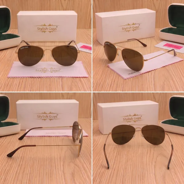 Sunglasses_For_Men_With_Brown_Glass_Golden_Frame_3026_Aviator_Sunglass_By_Sunglasses_Deal_Brown_Golden