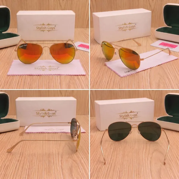 Sunglasses_For_Men_With_Orange_Mercury_Glass_Golden_Frame_3026_Aviator_Sunglass_By_Sunglasses_Deal_Orange_Golden