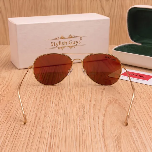 Sunglasses_For_Men_With_Orange_Mercury_Glass_Golden_Frame_3026_Aviator_Sunglass_By_Sunglasses_Deal_Orange_Golden