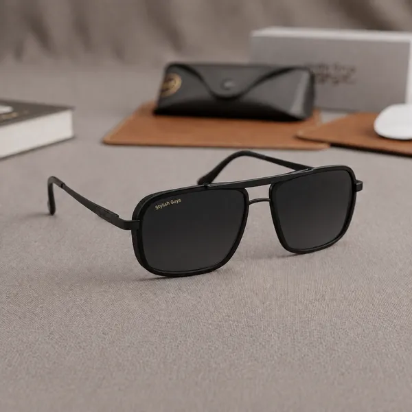 Sunglasses_For_Men_With_Black_Glass_Black_Frame_4413_Square_Sunglass_By_Sunglasses_Deal_Black_Black