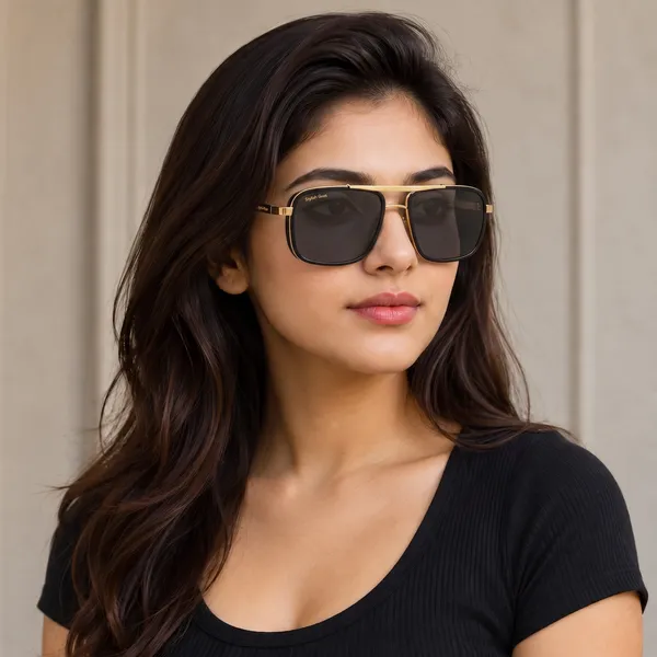 Sunglasses_For_Men_With_Black_Glass_Golden_Frame_4413_Square_Sunglass_By_Sunglasses_Deal_Black_Golden
