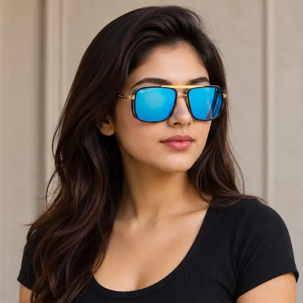 Sunglasses_For_Men_With_Aqua_Blue_Mercury_Glass_Golden_Frame_4413_Square_Sunglass_By_Sunglasses_Deal_Aqua_Golden