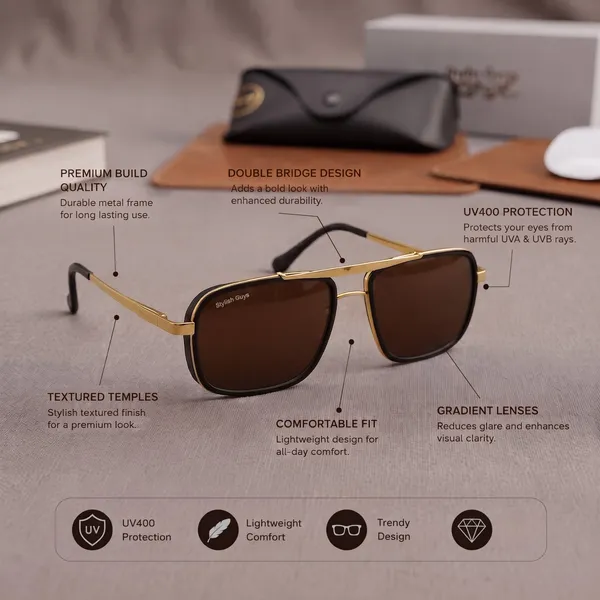Sunglasses_For_Men_With_Brown_Glass_Golden_Frame_4413_Square_Sunglass_By_Sunglasses_Deal_Brown_Golden