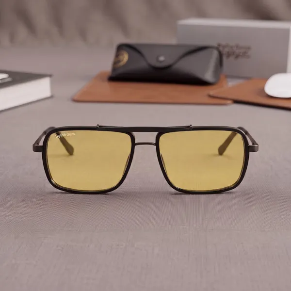 Sunglasses_For_Men_With_Candy_Yellow_Glass_Black_Frame_4413_Square_Sunglass_By_Sunglasses_Deal_Candy_Yellow_Black