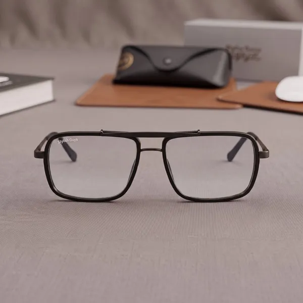 Sunglasses_For_Men_With_Clear_Glass_Black_Frame_4413_Square_Sunglass_By_Sunglasses_Deal_Clear_Black