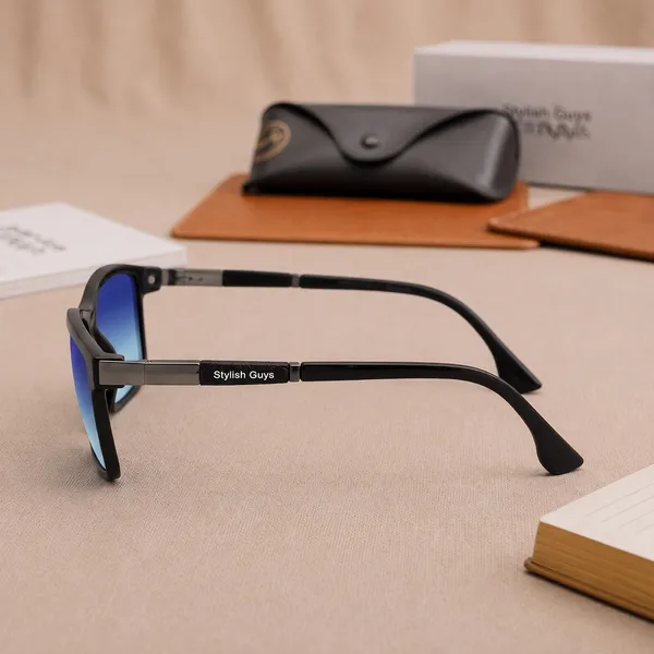 Sunglasses_For_Men_With_Blue_Shade_Glass_Black_Frame_4228_Square_Sunglass_By_Sunglasses_Deal_Blue_Shade_Black