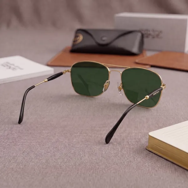 Sunglasses_For_Men_With_Green_Glass_Golden_Frame_1208_Square_Sunglass_By_Sunglasses_Deal_Green_Golden
