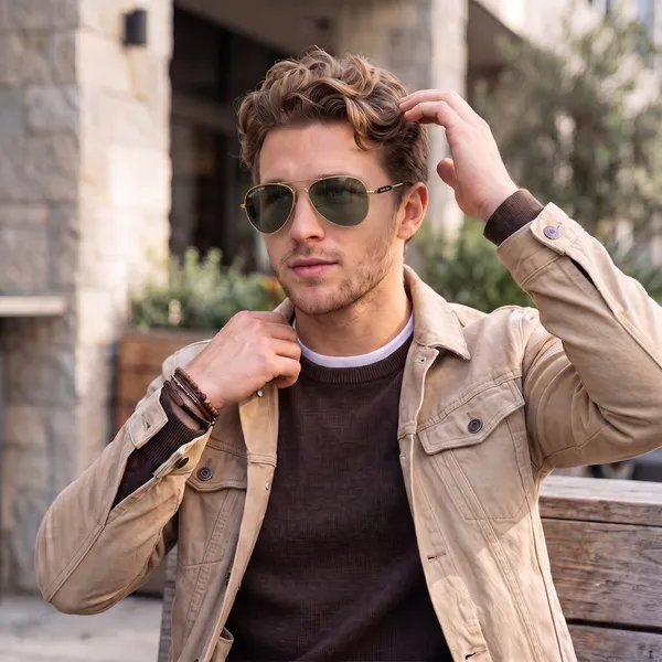 Sunglasses_For_Men_With_Black_Glass_Golden_Frame_3517_Aviator_Oval_Sunglass_By_Sunglasses_Deal_Black_Golden