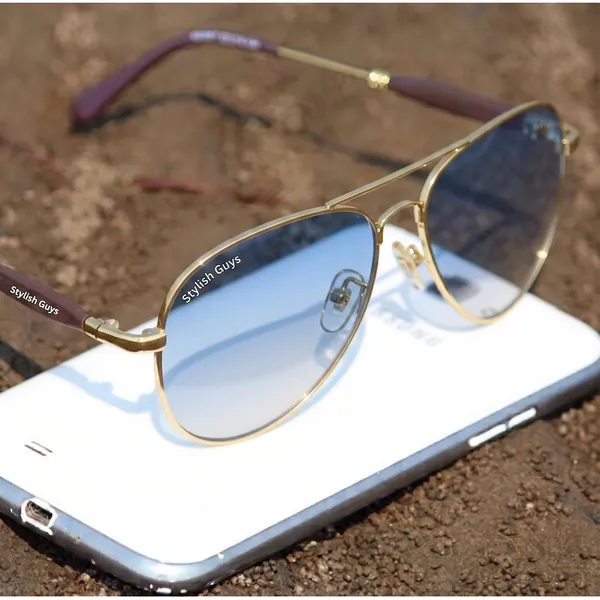 Sunglasses_For_Men_With_Blue_Shade_Glass_Golden_Frame_3517_Aviator_Oval_Sunglass_By_Sunglasses_Deal_Blue_Shade_Golden