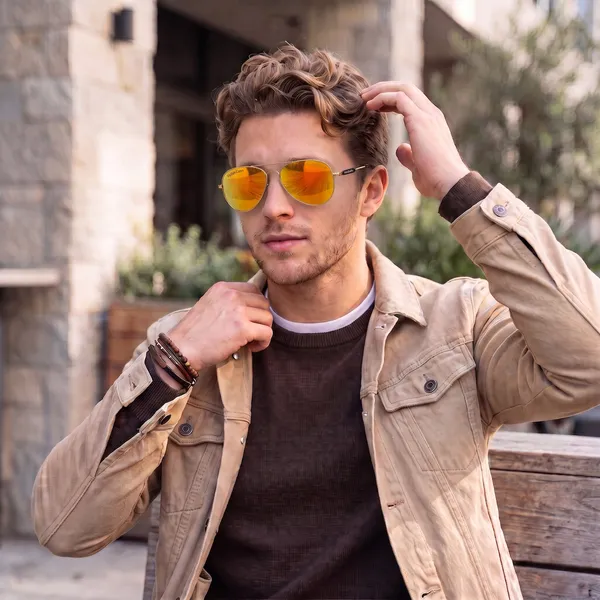 Sunglasses_For_Men_With_Orange_Mercury_Glass_Golden_Frame_3517_Aviator_Oval_Sunglass_By_Sunglasses_Deal_Orange_Mercury_Golden