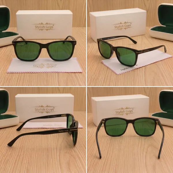 Sunglasses_For_Men_With_Green_Glass_Black_Frame_4708_Square_Sunglass_By_Sunglasses_Deal_Green_Black