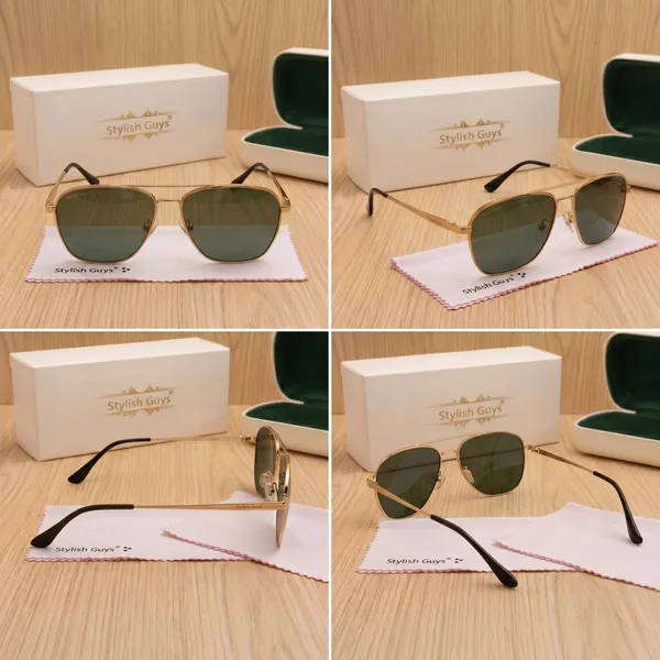 Sunglasses_For_Men_With_Black_Glass_Golden_Frame_6060_Square_Sunglass_By_Sunglasses_Deal_Black_Golden