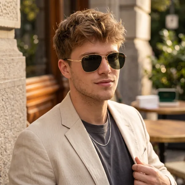 Sunglasses_For_Men_With_Black_Glass_Golden_Frame_6060_Square_Sunglass_By_Sunglasses_Deal_Black_Golden