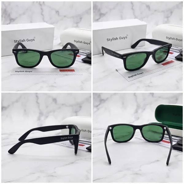 Sunglasses_For_Men_With_Green_Glass_Black_Frame_2140_Wayfarer_Sunglass_By_Sunglasses_Deal_Green_Black