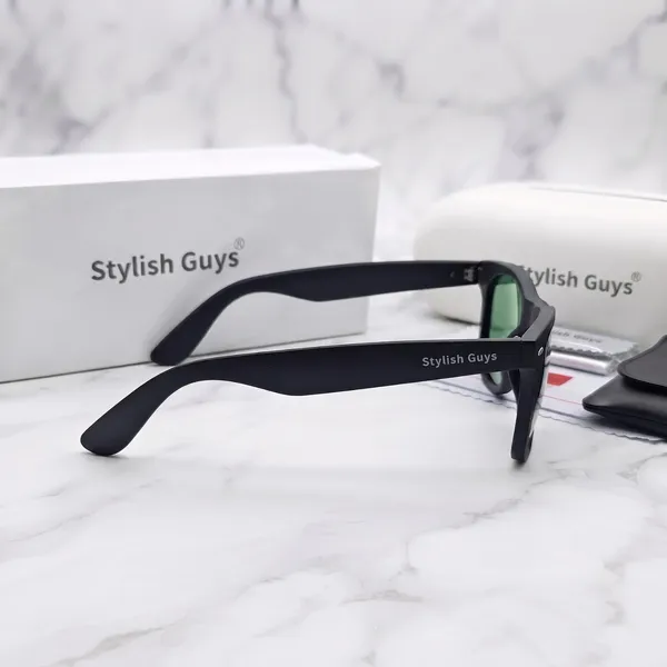 Sunglasses_For_Men_With_Green_Glass_Black_Frame_2140_Wayfarer_Sunglass_By_Sunglasses_Deal_Green_Black