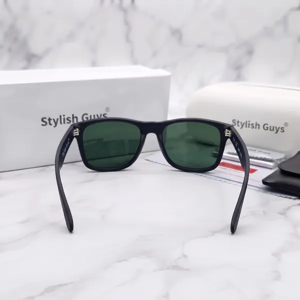 Sunglasses_For_Men_With_Green_Glass_Black_Frame_2140_Wayfarer_Sunglass_By_Sunglasses_Deal_Green_Black