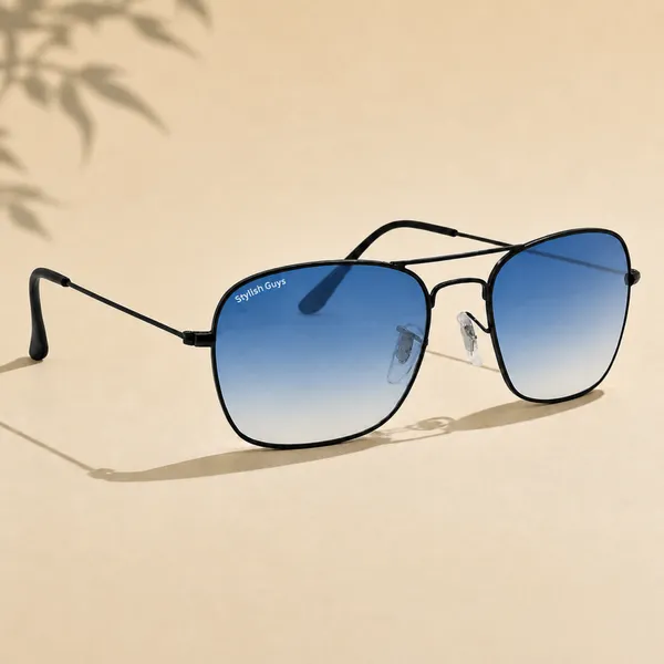 Sunglasses_For_Men_With_Blue_Shade_Glass_Black_Frame_3136_Square_Sunglass_By_Sunglasses_Deal_Blue_Shade_Black