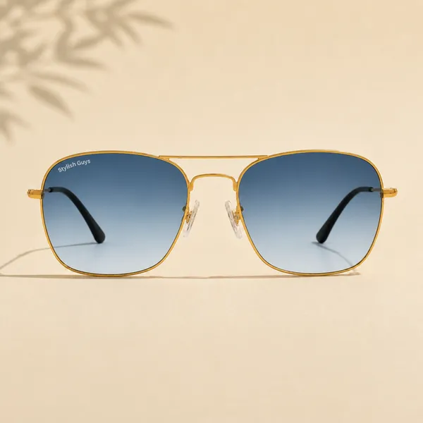 Sunglasses_For_Men_With_Blue_Shade_Glass_Golden_Frame_3136_Square_Sunglass_By_Sunglasses_Deal_Blue_Shade_Golden