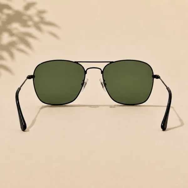 Sunglasses_For_Men_With_Green_Glass_Black_Frame_3136_Square_Sunglass_By_Sunglasses_Deal_Green_Black