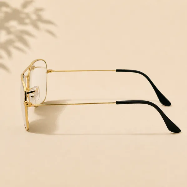 Sunglasses_For_Men_With_Clear_Glass_Golden_Frame_3136_Square_Sunglass_By_Sunglasses_Deal_Clear_Golden