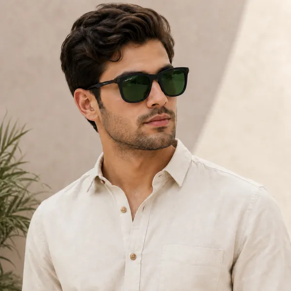 Sunglasses_For_Men_With_Green_Glass_Black_Frame_4287_Square_Sunglass_By_Sunglasses_Deal_Green_Black