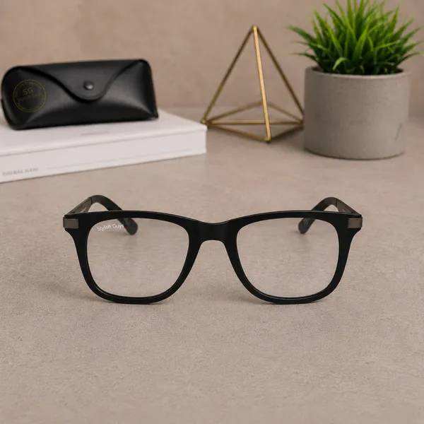 Sunglasses_For_Men_With_Clear_Glass_Black_Frame_4287_Square_Sunglass_By_Sunglasses_Deal_Clear_Black