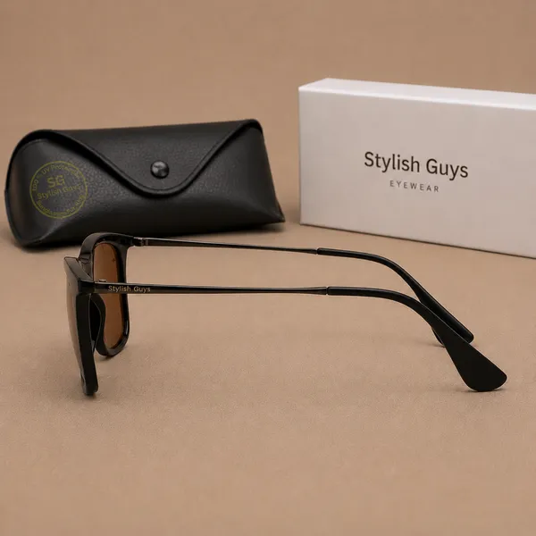 Sunglasses_For_Men_With_Brown_Glass_Black_Frame_4221_Square_Sunglass_By_Sunglasses_Deal_Brown_Black