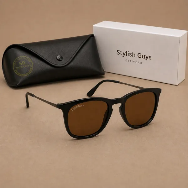 Sunglasses_For_Men_With_Brown_Glass_Black_Frame_4221_Square_Sunglass_By_Sunglasses_Deal_Brown_Black