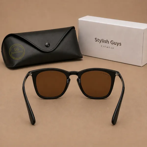 Sunglasses_For_Men_With_Brown_Glass_Black_Frame_4221_Square_Sunglass_By_Sunglasses_Deal_Brown_Black