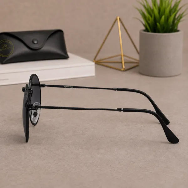 Sunglasses_For_Men_With_Black_Glass_Black_Frame_3447_Panto_Round_Sunglass_By_Sunglasses_Deal_Black_Black