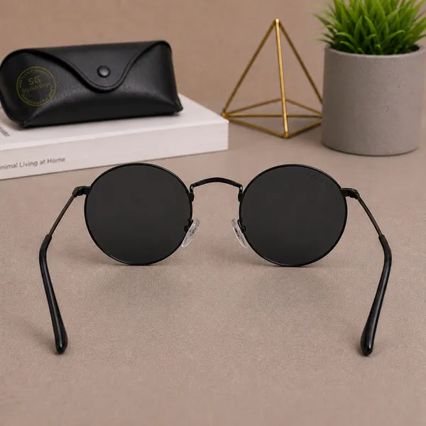Sunglasses_For_Men_With_Black_Glass_Black_Frame_3447_Panto_Round_Sunglass_By_Sunglasses_Deal_Black_Black