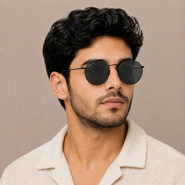 Sunglasses_For_Men_With_Black_Glass_Black_Frame_3447_Panto_Round_Sunglass_By_Sunglasses_Deal_Black_Black