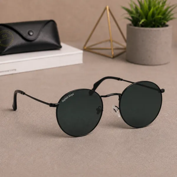 Sunglasses_For_Men_With_Black_Glass_Black_Frame_3447_Panto_Round_Sunglass_By_Sunglasses_Deal_Black_Black