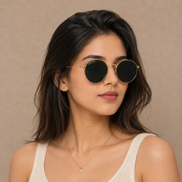 Sunglasses_For_Men_With_Black_Glass_Golden_Frame_3447_Panto_Round_Sunglass_By_Sunglasses_Deal_Black_Golden