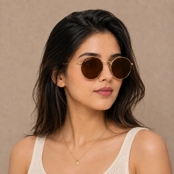 Sunglasses_For_Men_With_Brown_Glass_Golden_Frame_3447_Panto_Round_Sunglass_By_Sunglasses_Deal_Brown_Golden