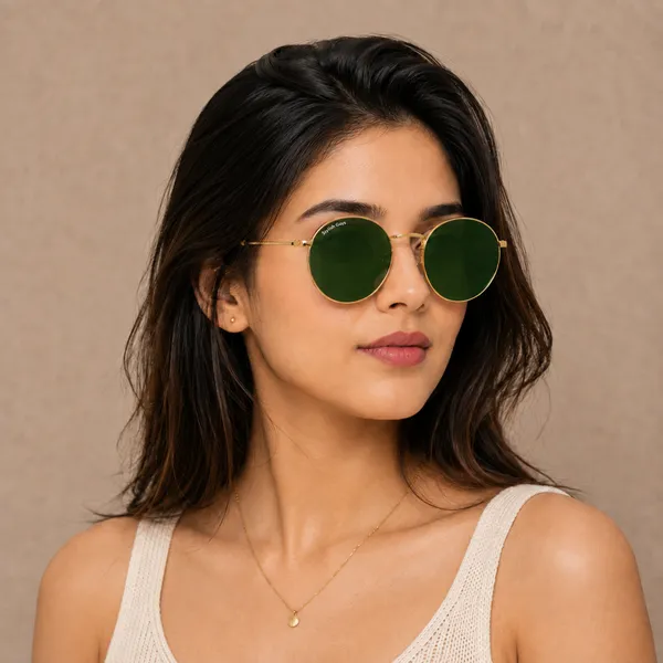 Sunglasses_For_Men_With_Green_Glass_Golden_Frame_3447_Panto_Round_Sunglass_By_Sunglasses_Deal_Green_Golden