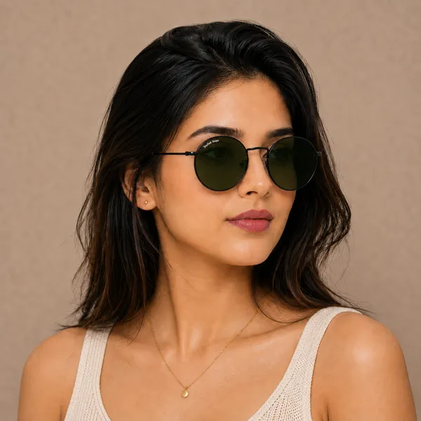 Sunglasses_For_Men_With_Green_Glass_Black_Frame_3447_Panto_Round_Sunglass_By_Sunglasses_Deal_Green_Black