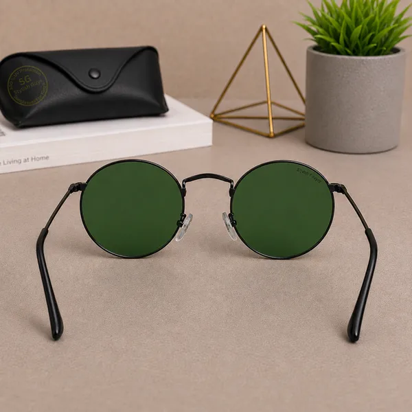 Sunglasses_For_Men_With_Green_Glass_Black_Frame_3447_Panto_Round_Sunglass_By_Sunglasses_Deal_Green_Black