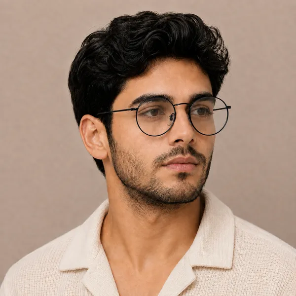 Sunglasses_For_Men_With_Clear_Glass_Black_Frame_3447_Panto_Round_Sunglass_By_Sunglasses_Deal_Clear_Black