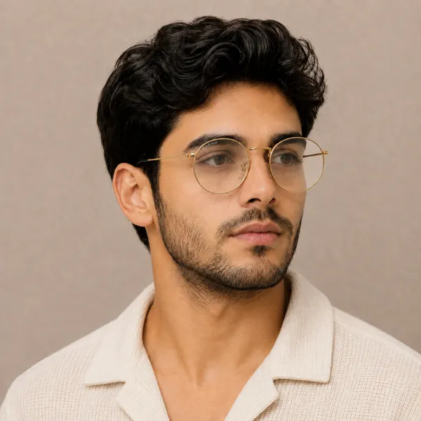 Sunglasses_For_Men_With_Clear_Glass_Golden_Frame_3447_Panto_Round_Sunglass_By_Sunglasses_Deal_Clear_Golden
