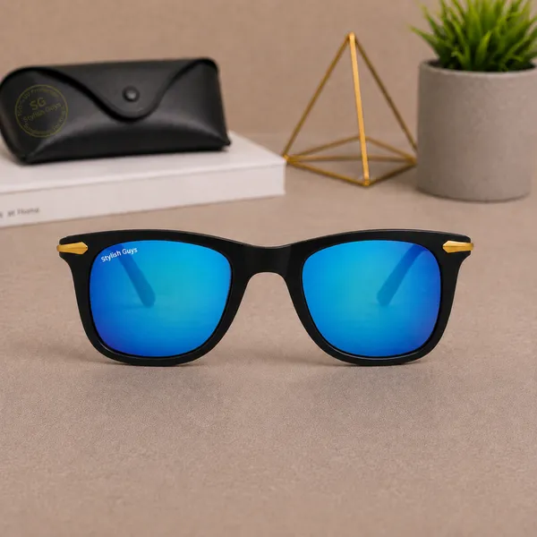 Sunglasses_For_Men_With_Aqua_Blue_Mercury_Glass_Golden_Frame_2148_Square_Sunglass_By_Sunglasses_Deal_Aqua_Blue_Golden