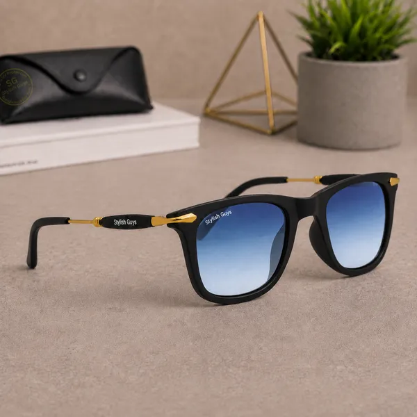 Sunglasses_For_Men_With_Blue_Shade_Glass_Golden_Frame_2148_Square_Sunglass_By_Sunglasses_Deal_Blue_Shade_Golden