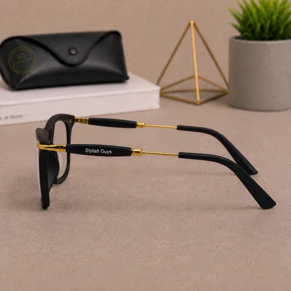 Sunglasses_For_Men_With_Clear_Glass_Golden_Frame_2148_Square_Sunglass_By_Sunglasses_Deal_Clear_Golden