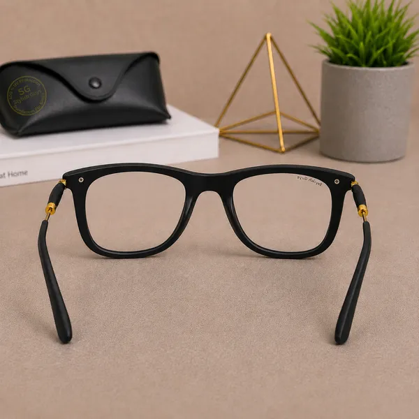 Sunglasses_For_Men_With_Clear_Glass_Golden_Frame_2148_Square_Sunglass_By_Sunglasses_Deal_Clear_Golden