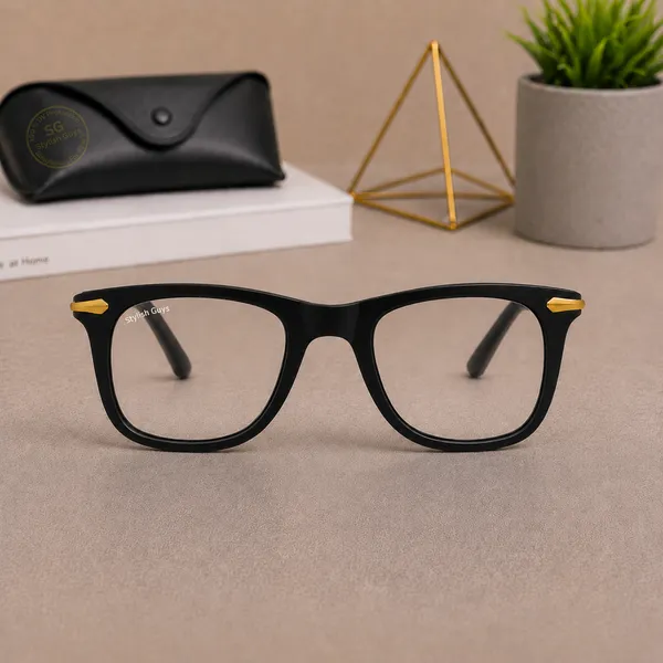 Sunglasses_For_Men_With_Clear_Glass_Golden_Frame_2148_Square_Sunglass_By_Sunglasses_Deal_Clear_Golden